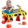 Theo Klein Tavolo da Gioco Sabbia e Acqua Caterpillar con Escavatore, Ribaltabile, 2 Tubi, Stopper e vasche Estraibili Dimensio