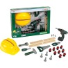 Theo Klein 8417 Set da artigiano Bosch, 37 pezzi I Trapano avvitatore cordless per bambini con luce e suono I Attrezzi e access