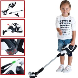 Theo Klein 6812 Aspirapolvere Bosch Unlimited, Aspirapolvere a batterie con Funzione di aspirazione e Sonora, Dimensioni: 16 cm