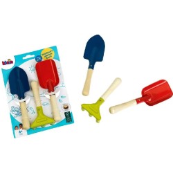 Theo Klein 7771 Set di attrezzi da giardinaggio - Blister 3 pezzi