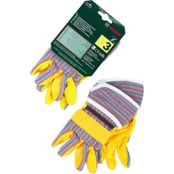 Theo Klein 8120 Guanti da lavoro Bosch, Guanti di alta qualità in taglia unica, Dimensioni- 10 cm x 1 cm x 19 cm