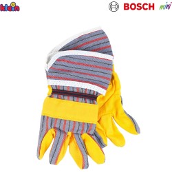 Theo Klein 8120 Guanti da lavoro Bosch, Guanti di alta qualità in taglia unica, Dimensioni- 10 cm x 1 cm x 19 cm