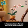 LEGO 10343 Botanicals Mini-Orchidea, Set di Fiori Finti con Vaso, Bocciolo e Foglie Artificiali, Botanical Collection per Adult