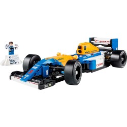 LEGO 10353 Icons Williams Racing FW14B e Nigel Mansell - Modellino di Auto F1 da Costruire con Minifigure del Pilota da Collezi