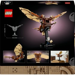 LEGO 10363 Icons Macchina Volante di Leonardo da Vinci con Ali Mobili - Include Minifigure e Espositore - Kit Ornitoretto Fai d