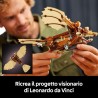 LEGO 10363 Icons Macchina Volante di Leonardo da Vinci con Ali Mobili - Include Minifigure e Espositore - Kit Ornitoretto Fai d