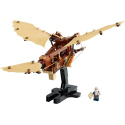 LEGO 10363 Icons Macchina Volante di Leonardo da Vinci con Ali Mobili - Include Minifigure e Espositore - Kit Ornitoretto Fai d