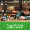LEGO 21263 Minecraft La Miniera delle Badlands - Giocattolo Interattivo con Figure di Esploratore, Creeper e Ragno con Funzione
