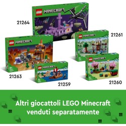 LEGO 21263 Minecraft La Miniera delle Badlands - Giocattolo Interattivo con Figure di Esploratore, Creeper e Ragno con Funzione
