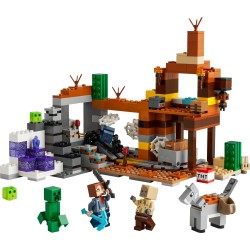 LEGO 21263 Minecraft La Miniera delle Badlands - Giocattolo Interattivo con Figure di Esploratore, Creeper e Ragno con Funzione