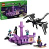 LEGO 21264 Minecraft L’Enderdrago e la Nave dell’End, Giocattolo - Set da Gioco e da Esposizione con Barca, Drago e 3 Figure tr