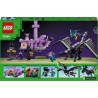 LEGO 21264 Minecraft L’Enderdrago e la Nave dell’End, Giocattolo - Set da Gioco e da Esposizione con Barca, Drago e 3 Figure tr