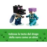 LEGO 21264 Minecraft L’Enderdrago e la Nave dell’End, Giocattolo - Set da Gioco e da Esposizione con Barca, Drago e 3 Figure tr