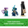 LEGO 21264 Minecraft L’Enderdrago e la Nave dell’End, Giocattolo - Set da Gioco e da Esposizione con Barca, Drago e 3 Figure tr