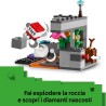 LEGO 21274 Minecraft L’Incontro con il Sorvegliante - Giocattolo Interattivo con Minifigure, Mob e Funzione TNT di Caduta Massi