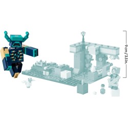 LEGO 21274 Minecraft L’Incontro con il Sorvegliante - Giocattolo Interattivo con Minifigure, Mob e Funzione TNT di Caduta Massi