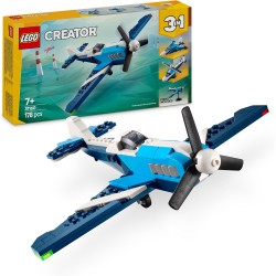 LEGO 31160 Creator 3 in 1 Velivolo: Aereo da Competizione, Modello di Aeroplano Giocattolo Trasformabile in Elicottero e Jet co