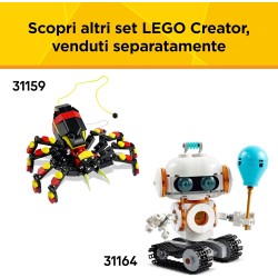 LEGO 31160 Creator 3 in 1 Velivolo: Aereo da Competizione, Modello di Aeroplano Giocattolo Trasformabile in Elicottero e Jet co