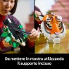 LEGO 31217 Art Collezione Animali - Tigre - Animale 3D da Costruire con Fiori e Piante Botaniche Decorative - Set di Decorazion