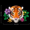 LEGO 31217 Art Collezione Animali - Tigre - Animale 3D da Costruire con Fiori e Piante Botaniche Decorative - Set di Decorazion
