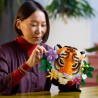 LEGO 31217 Art Collezione Animali - Tigre - Animale 3D da Costruire con Fiori e Piante Botaniche Decorative - Set di Decorazion