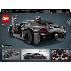 LEGO 42173 Technic Hypercar Koenigsegg Jesko Absolut Grigia, Modellino di Auto da Costruire, Macchina Giocattolo per Bambini e 