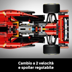 LEGO 42207 Technic Monoposto F1 Ferrari SF-24 - Modello di Auto Formula 1 da Collezione in Scala 1:8 con Motore V6, Cambio, Ste