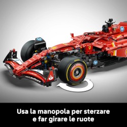 LEGO 42207 Technic Monoposto F1 Ferrari SF-24 - Modello di Auto Formula 1 da Collezione in Scala 1:8 con Motore V6, Cambio, Ste