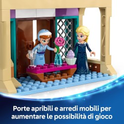 LEGO | 43265 Disney Frozen Castello di Ghiaccio di Arendelle, Giocattolo con Mini Bamboline di Anna e Elsa e le Figure di Olaf 