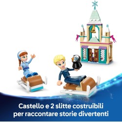 LEGO | 43265 Disney Frozen Castello di Ghiaccio di Arendelle, Giocattolo con Mini Bamboline di Anna e Elsa e le Figure di Olaf 