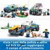 LEGO 60369 City Addestramento Cinofilo Mobile, Set con Percorso a Ostacoli, SUV Macchina Polizia Giocattolo e Rimorchio, 2 Figu