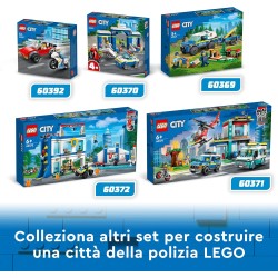 LEGO 60369 City Addestramento Cinofilo Mobile, Set con Percorso a Ostacoli, SUV Macchina Polizia Giocattolo e Rimorchio, 2 Figu