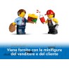 LEGO 60404 City Furgone degli Hamburger Giocattolo, Veicolo da Costruire per Bambini e Bambine da 5 Anni in su, Camion Food Tru