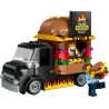 LEGO 60404 City Furgone degli Hamburger Giocattolo, Veicolo da Costruire per Bambini e Bambine da 5 Anni in su, Camion Food Tru