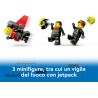 LEGO 60413 City Aereo Antincendio, Giocattolo dei Vigili del Fuoco, Aeroplano con Portellone Apribile Lancia Elementi Acqua, 3 