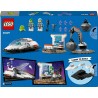 LEGO 60429 City Navetta Spaziale e Scoperta di Asteroidi con Astronave Giocattolo, Laboratorio da Costruire, Gru, 2 Minifigure 