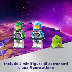 LEGO 60429 City Navetta Spaziale e Scoperta di Asteroidi con Astronave Giocattolo, Laboratorio da Costruire, Gru, 2 Minifigure 