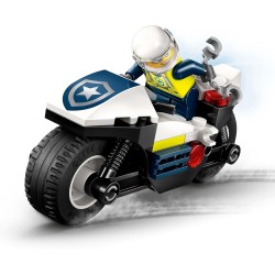 LEGO 60455 City Inseguimento della Moto della Polizia - Set con Motocicletta Giocattolo, 2 Minifigure, Mini-Bancomat e Skateboa