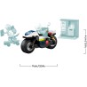 LEGO 60455 City Inseguimento della Moto della Polizia - Set con Motocicletta Giocattolo, 2 Minifigure, Mini-Bancomat e Skateboa