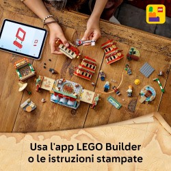 LEGO 75638 ONE PIECE Battaglia ad Arlong Park - Giocattolo Interattivo con 5 Minifigure tra cui Luffy e Nami, e una Pagoda che 