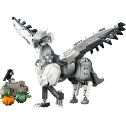 LEGO 76427 Harry Potter Fierobecco, Figura di Ippogrifo Giocattolo da Costruire con Parti Snodabili, Creatura Magica da Collezi