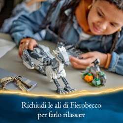 LEGO 76427 Harry Potter Fierobecco, Figura di Ippogrifo Giocattolo da Costruire con Parti Snodabili, Creatura Magica da Collezi