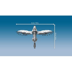 LEGO 76427 Harry Potter Fierobecco, Figura di Ippogrifo Giocattolo da Costruire con Parti Snodabili, Creatura Magica da Collezi