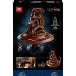 LEGO 76429 Harry Potter Cappello Parlante di Hogwarts con Stemma delle Case e 31 Suoni Casuali, Set da Collezione per Adulti Fa