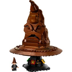 LEGO 76429 Harry Potter Cappello Parlante di Hogwarts con Stemma delle Case e 31 Suoni Casuali, Set da Collezione per Adulti Fa
