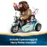 LEGO 76443 Harry Potter Giro sul Sidecar di Hagrid e Harry - Moto Giocattolo da Esposizione con Sidecar e Figura di Edvige