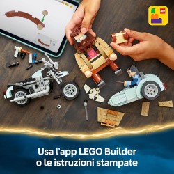 LEGO 76443 Harry Potter Giro sul Sidecar di Hagrid e Harry - Moto Giocattolo da Esposizione con Sidecar e Figura di Edvige