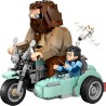 LEGO 76443 Harry Potter Giro sul Sidecar di Hagrid e Harry - Moto Giocattolo da Esposizione con Sidecar e Figura di Edvige