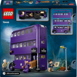 LEGO 76446 Harry Potter Avventura su Nottetempo - Autobus Giocattolo del Mondo Magico con 5 Minifigure da Collezione e Accessor