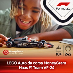 LEGO 77250 Speed Champions Auto da Corsa MoneyGram Haas F1 Team VF-24 Macchina Giocattolo da Collezione con Minifigure del Pilo